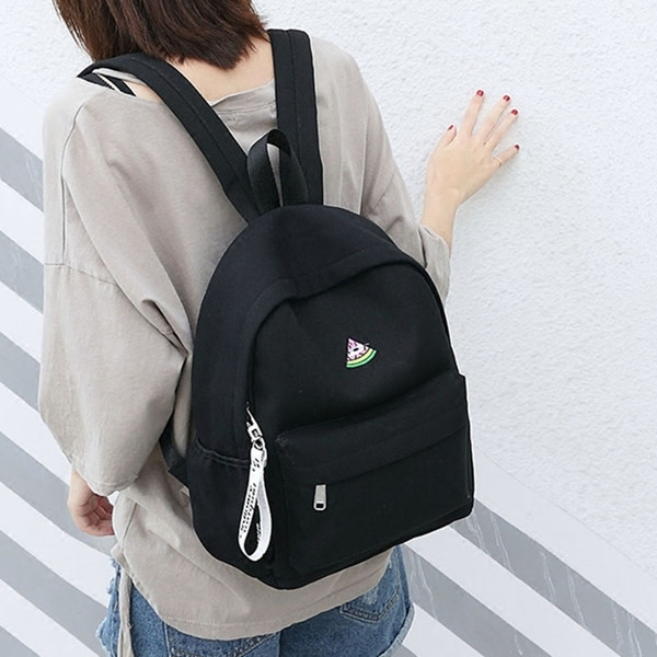 Rucsac de dama in diferite culori cu broderie si inscriptionare