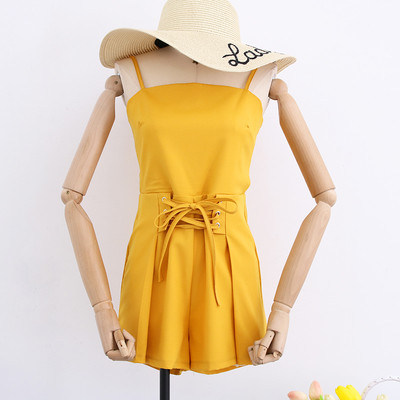 Salopetă elegantă de damă scurtă în trei culori