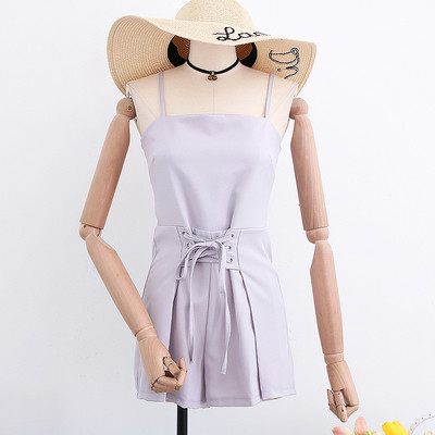 Salopetă elegantă de damă scurtă în trei culori