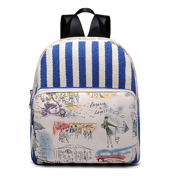 Rucsac de dama cu imprimeu color