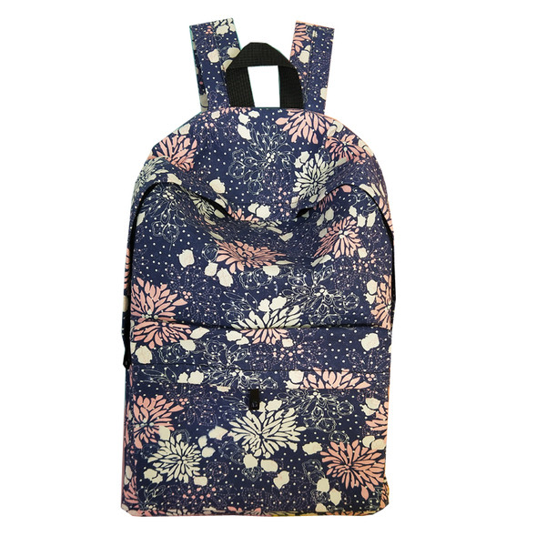 Rucsac de zi cu zi pentru femei cu bretele largi cu model floral