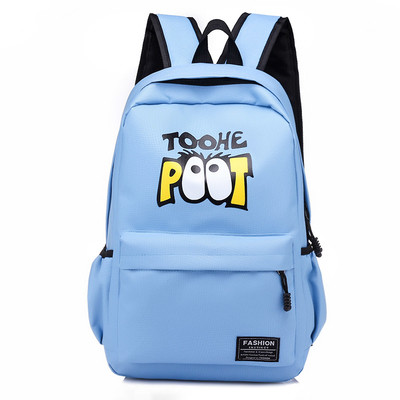 Rucsac de damă cu bretele duble largi în mai multe culori cu inscripție