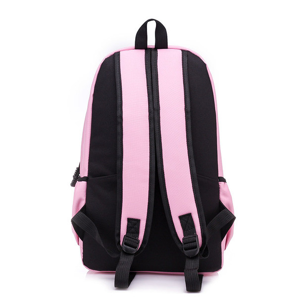 Rucsac de damă cu bretele duble largi în mai multe culori cu inscripție