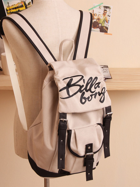 Rucsac de damă cu curele din piele ecologică, elemente metalice și inscripție