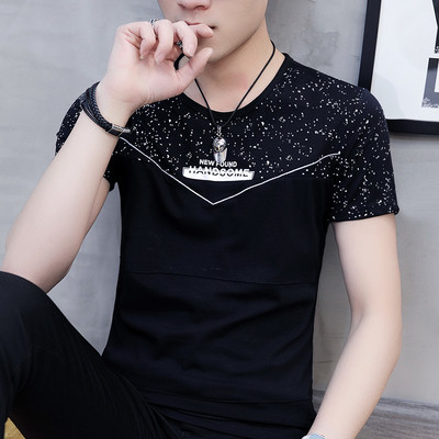 Tricou bărbătesc din bumbac cu mâneci scurte - mai multe modele