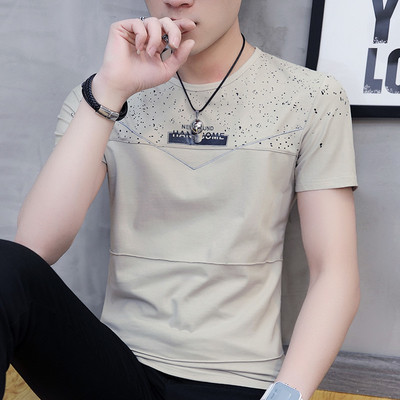 Tricou bărbătesc din bumbac cu mâneci scurte - mai multe modele