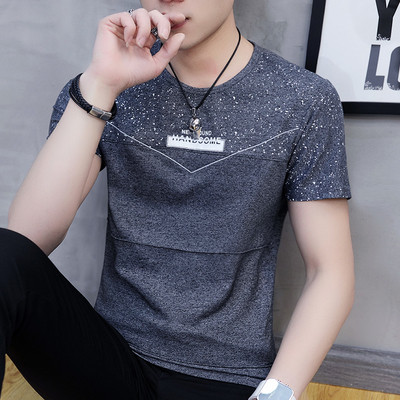 Tricou bărbătesc din bumbac cu mâneci scurte - mai multe modele