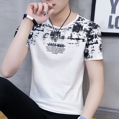 Tricou bărbătesc din bumbac cu mâneci scurte - mai multe modele