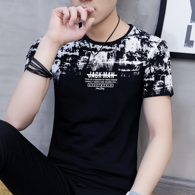 Tricou bărbătesc din bumbac cu mâneci scurte - mai multe modele