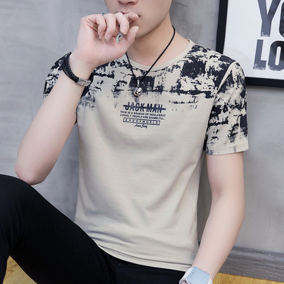 Tricou bărbătesc din bumbac cu mâneci scurte - mai multe modele