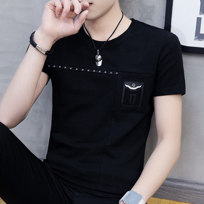 Tricou bărbătesc din bumbac cu mâneci scurte - mai multe modele