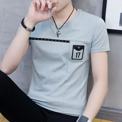 Tricou bărbătesc din bumbac cu mâneci scurte - mai multe modele