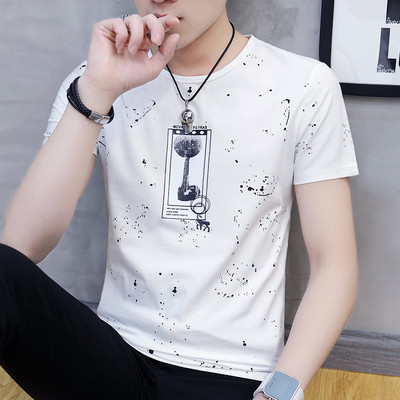 Tricou bărbătesc din bumbac cu mâneci scurte - mai multe modele