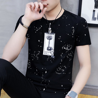 Tricou bărbătesc din bumbac cu mâneci scurte - mai multe modele