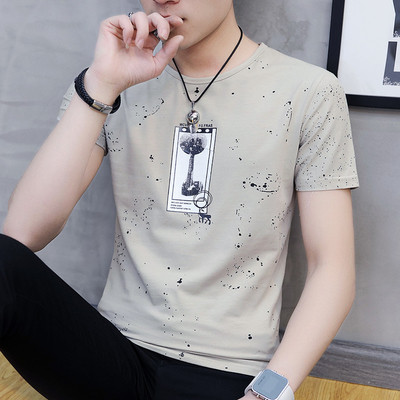 Tricou bărbătesc din bumbac cu mâneci scurte - mai multe modele