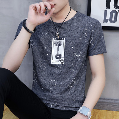 Tricou bărbătesc din bumbac cu mâneci scurte - mai multe modele