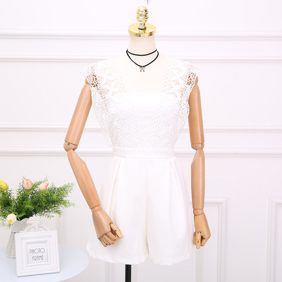 Salopeta scurta de dama eleganta cu dantela in mai multe culori