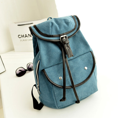 Rucsac de dama in trei culori potrivit pentru calatorii cu buzunar frontal