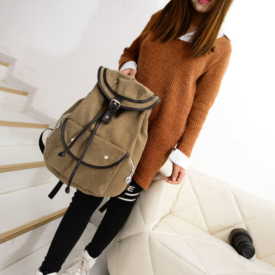 Rucsac de dama in trei culori potrivit pentru calatorii cu buzunar frontal