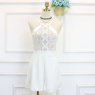 Stílusos női jumpsuit csipkével több színben