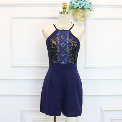 Stílusos női jumpsuit csipkével több színben