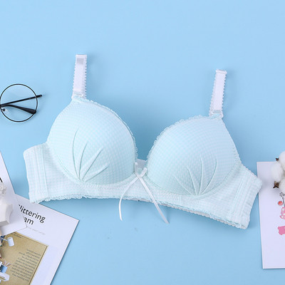 Női alkalmi kockás melltartó párnákkal, különböző színekben