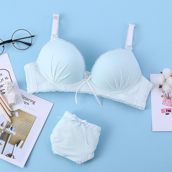 Női alkalmi kockás melltartó párnákkal, különböző színekben