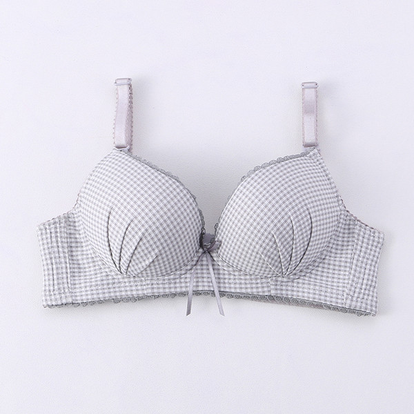 Női alkalmi kockás melltartó párnákkal, különböző színekben