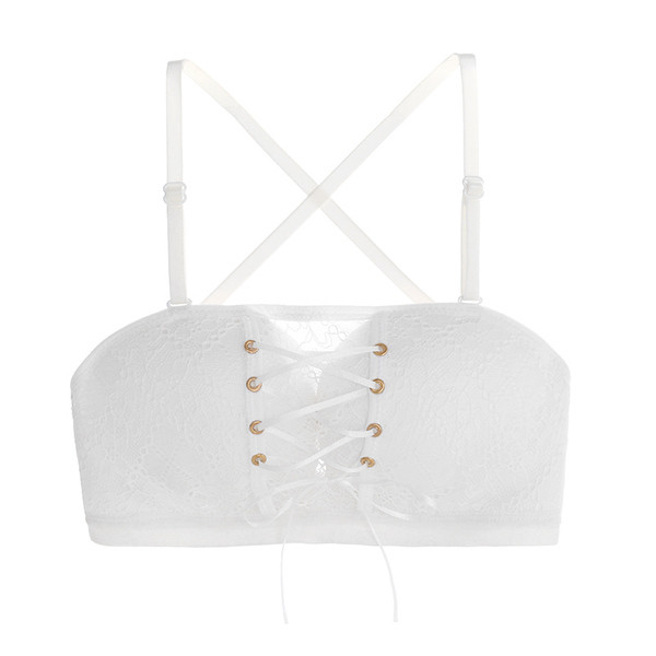 Érdekes női melltartó négy színben, keresztkötésekkel