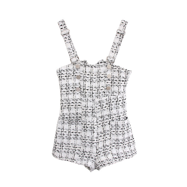 Salopetă casual de damă în carouri în trei culori