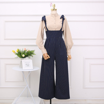 Salopeta casual dama cu talie inalta model lat in mai multe culori