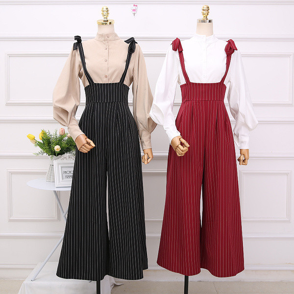 Salopeta casual dama cu talie inalta model lat in mai multe culori