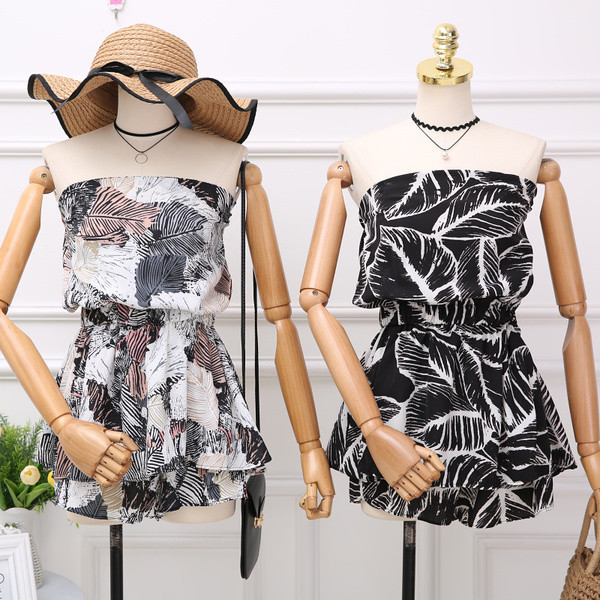 Salopeta dama casual cu motive florale in mai multe culori