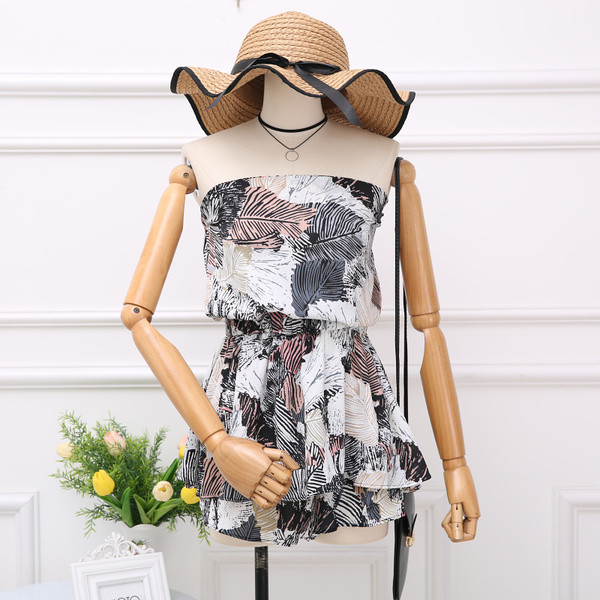 Salopeta dama casual cu motive florale in mai multe culori