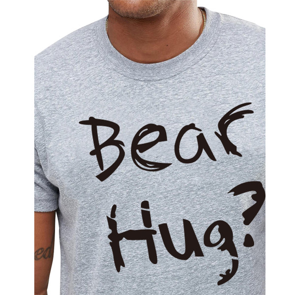 Tricou casual pentru bărbați cu mâneci scurte și o inscripție interesantă