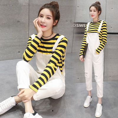 Salopeta casual de dama rupta la o lungime de 9/10 in mai multe culori