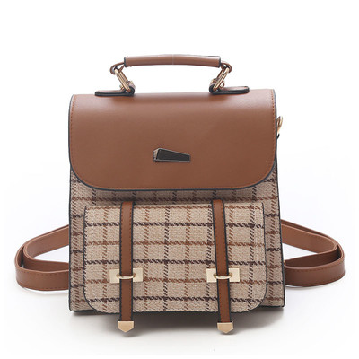 Rucsac mic de dama cu un singur maner si bretele duble din piele ecologica