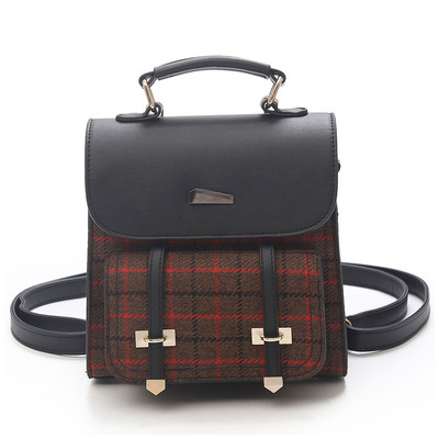 Rucsac mic de dama cu un singur maner si bretele duble din piele ecologica