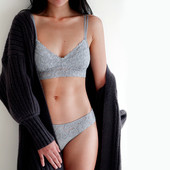 Καθημερινό γυναικέιο σετ εσώρουχα μπικίνι σε δύο χρώματα