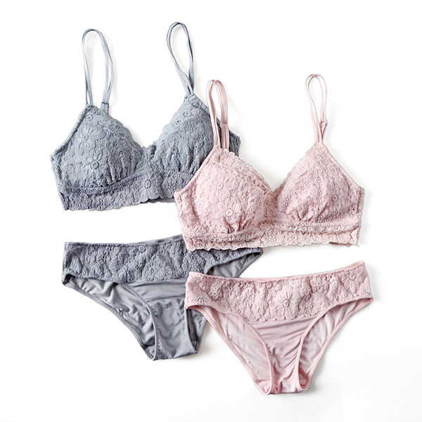 Καθημερινό γυναικέιο σετ εσώρουχα μπικίνι σε δύο χρώματα