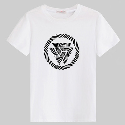 Alkalmi férfi póló rövid ujjal és O-alakú gallérral (különböző modellek)