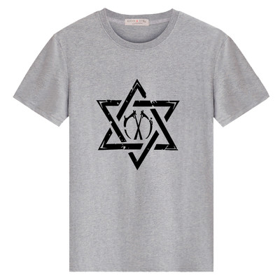 Alkalmi férfi póló rövid ujjal és O-alakú gallérral (különböző modellek)