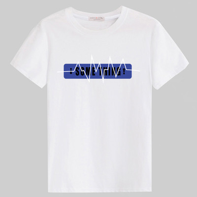 Alkalmi férfi póló rövid ujjal és O-alakú gallérral (különböző modellek)