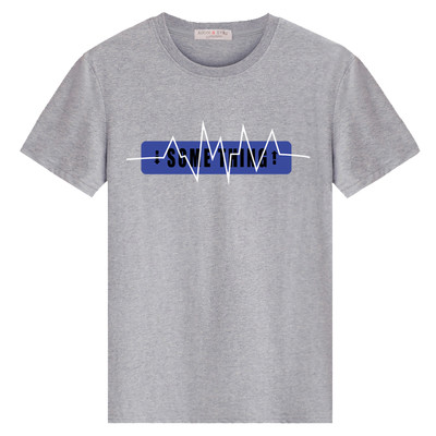 Alkalmi férfi póló rövid ujjal és O-alakú gallérral (különböző modellek)