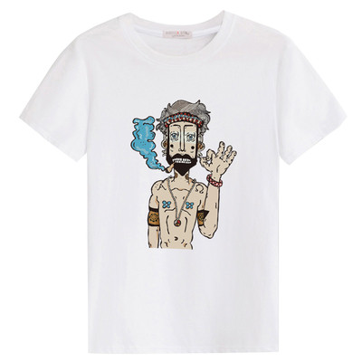 Alkalmi férfi póló rövid ujjal és O-alakú gallérral (különböző modellek)