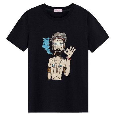 Alkalmi férfi póló rövid ujjal és O-alakú gallérral (különböző modellek)