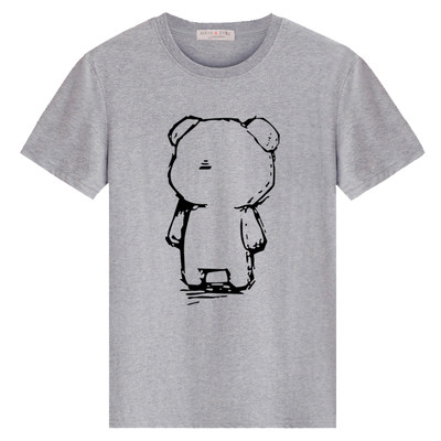 Alkalmi férfi póló rövid ujjal és O-alakú gallérral (különböző modellek)