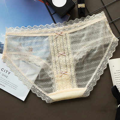 Bikin transparent de damă blând cu mini panglică în mai multe culori