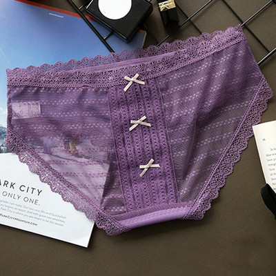 Bikin transparent de damă blând cu mini panglică în mai multe culori