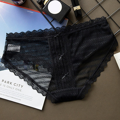 Bikin transparent de damă blând cu mini panglică în mai multe culori